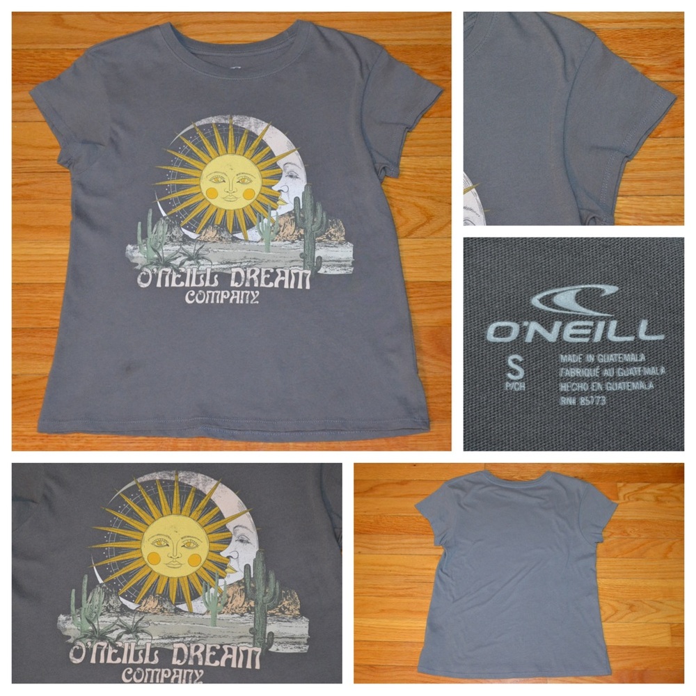 Youth girls O’Neill sun and moon t-shirt top, size small
